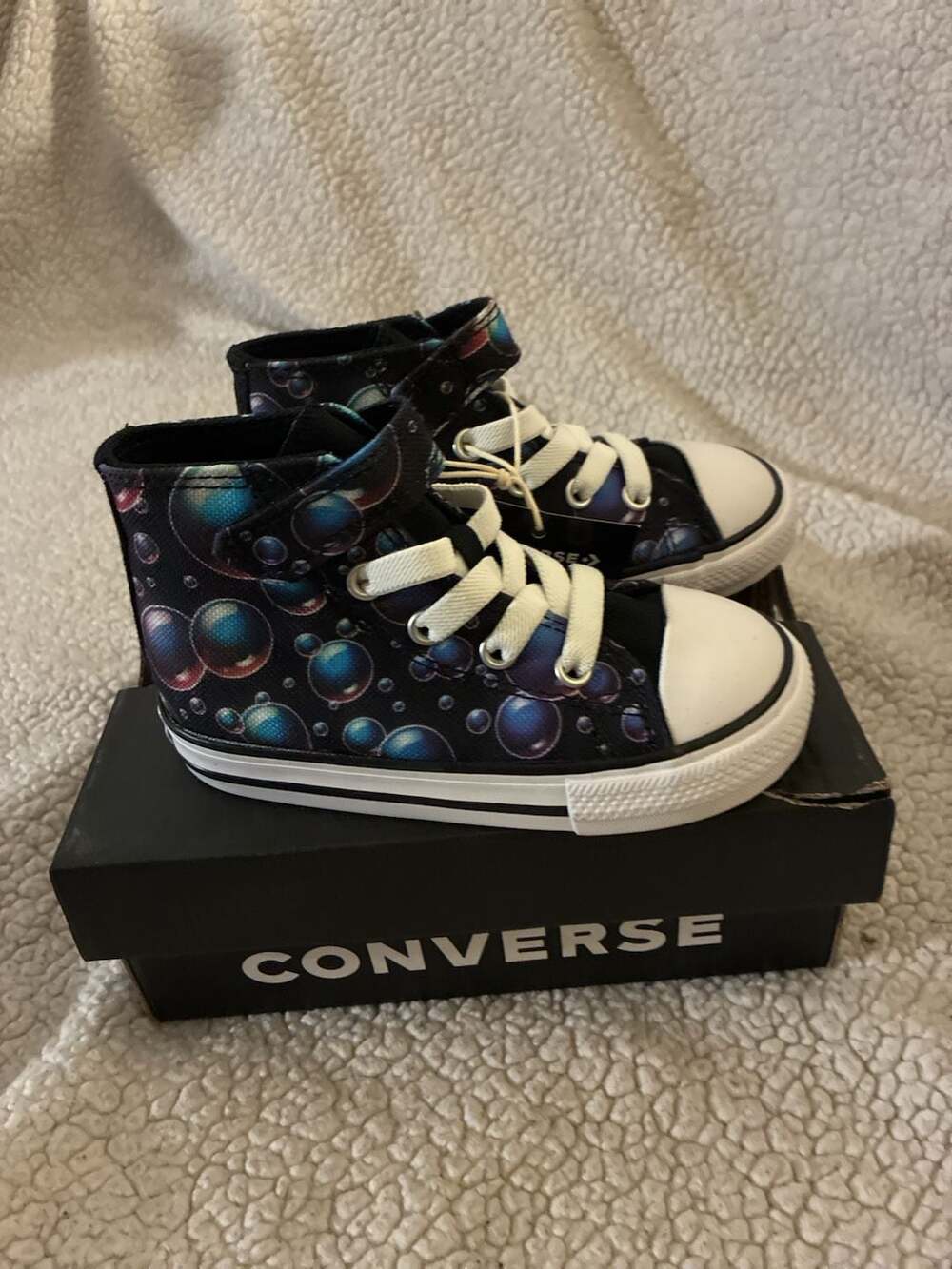 Converse Chuck Taylor All Star CTAS 1V Hi Bubble Print Infant Sneakers